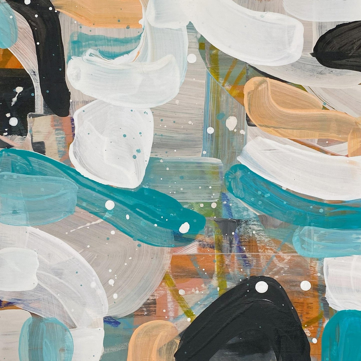 Amazonite with Aventurine and Obsidian - #2