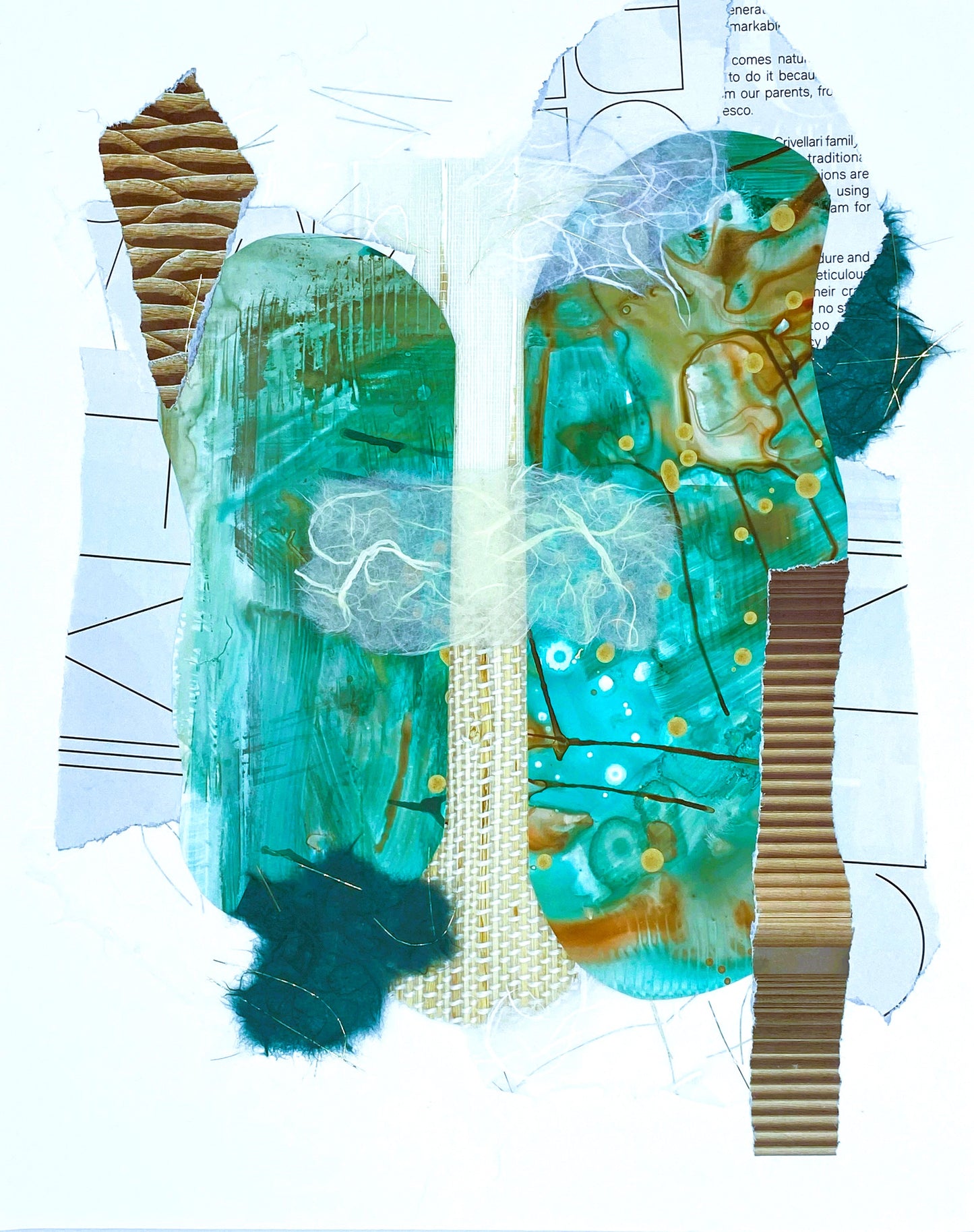 Creative Joy #3– Mixed-Media Collage, 11x14 inches