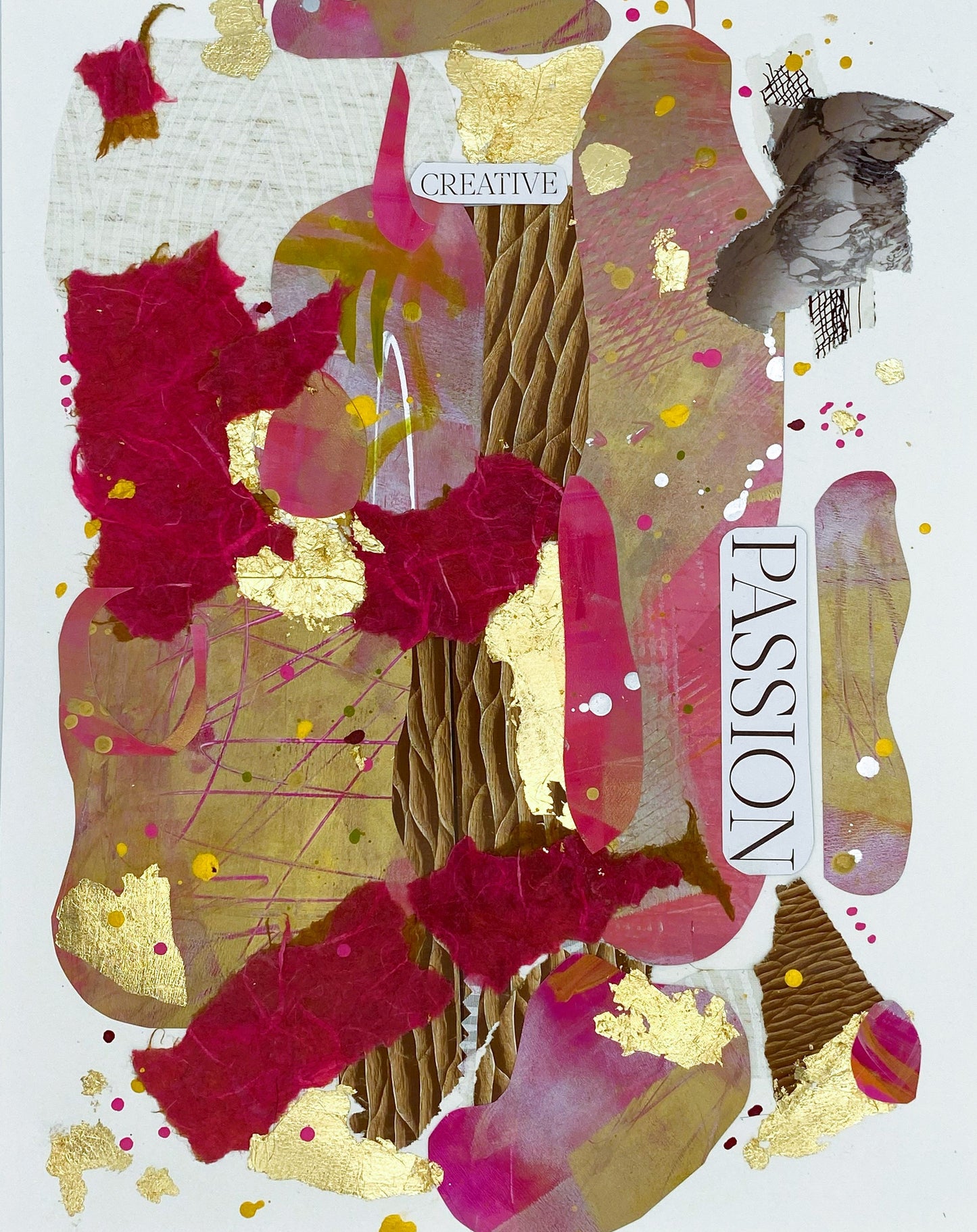 Creative Joy #6– Mixed-Media Collage, 11x14 inches